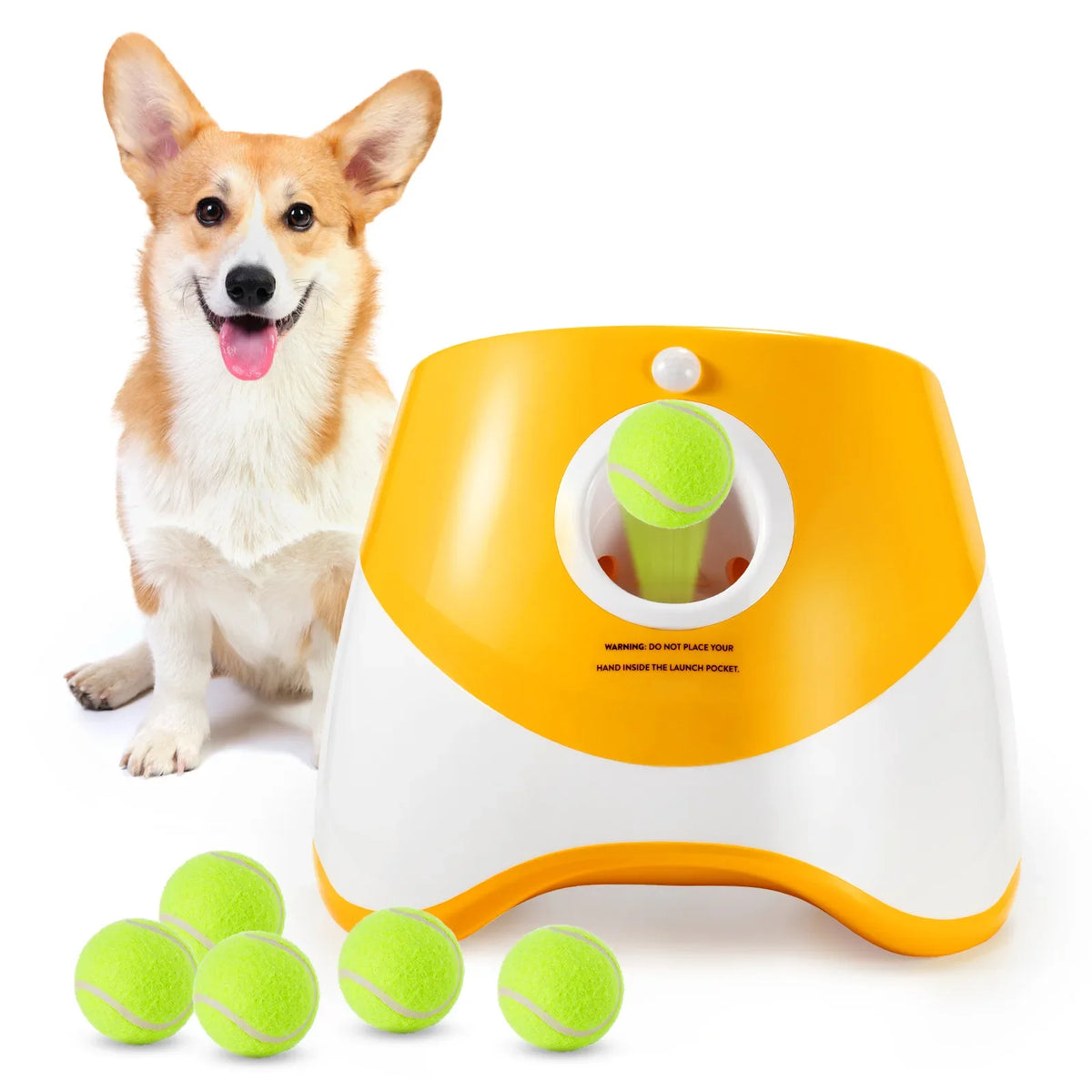 PEThic™ FetchBot - Automatic Pet Tennis Ball Launcher